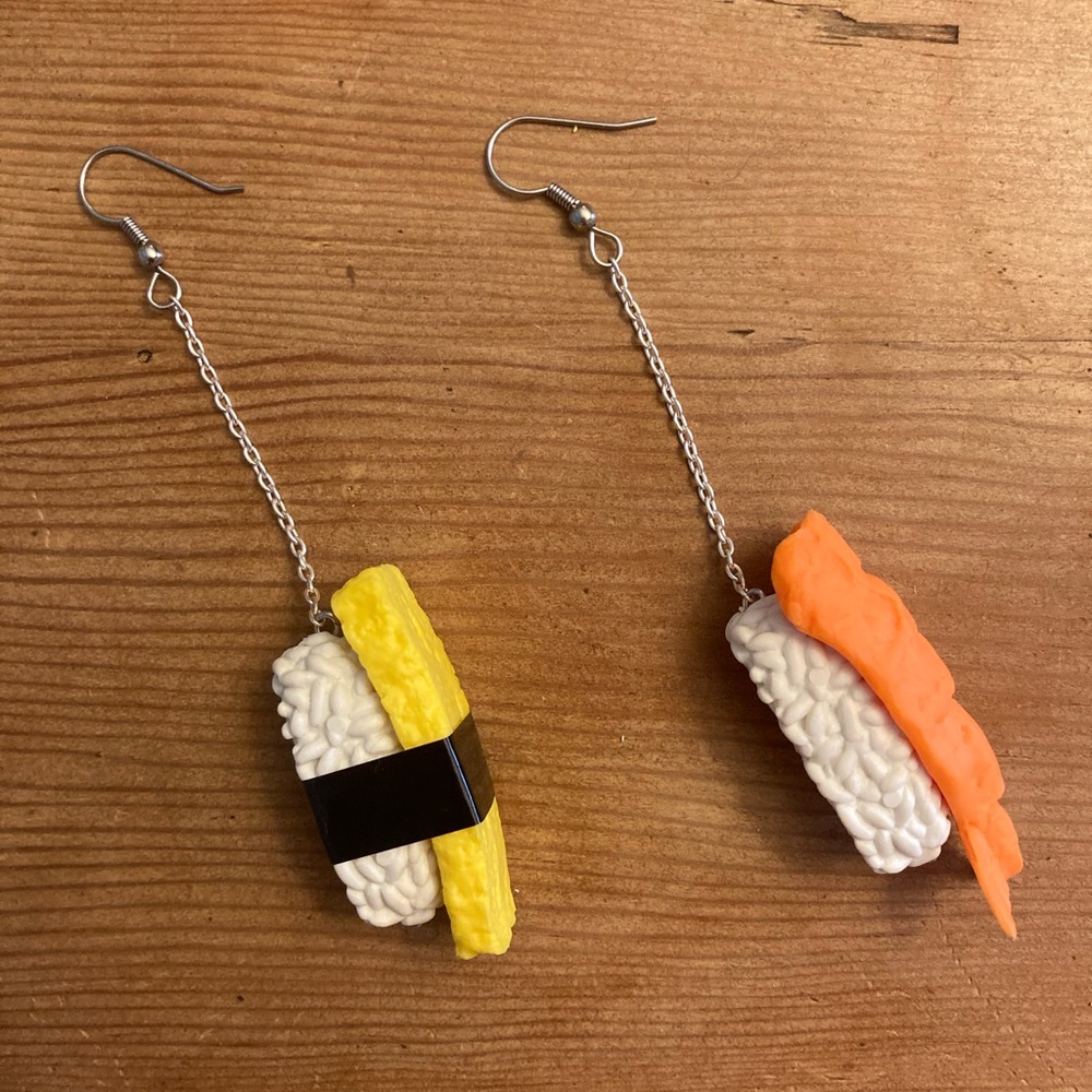sushi earrings - Picture 2 of 2